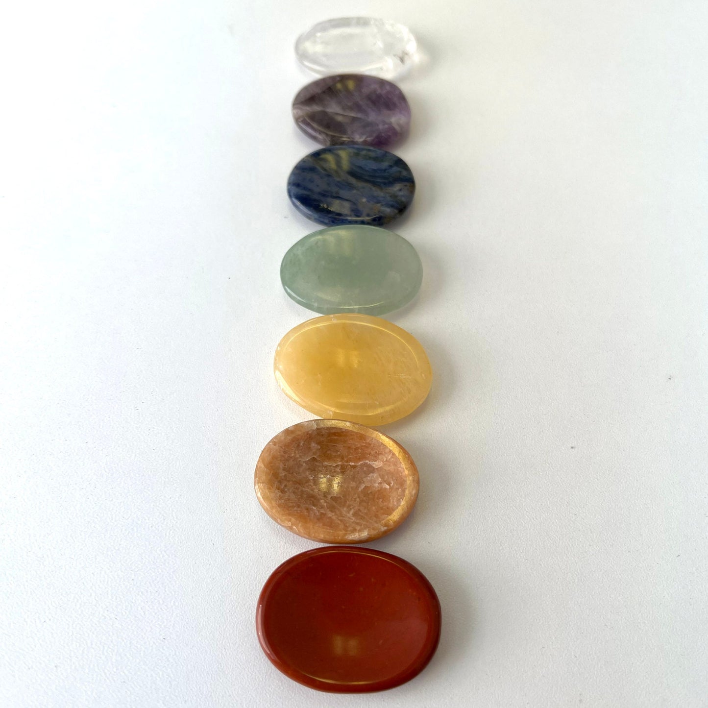 7 Chakra Worry Stones Set - Sole Luna