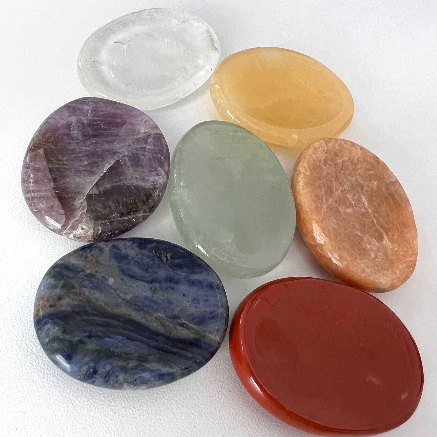 7 Chakra Worry Stones Set - Sole Luna