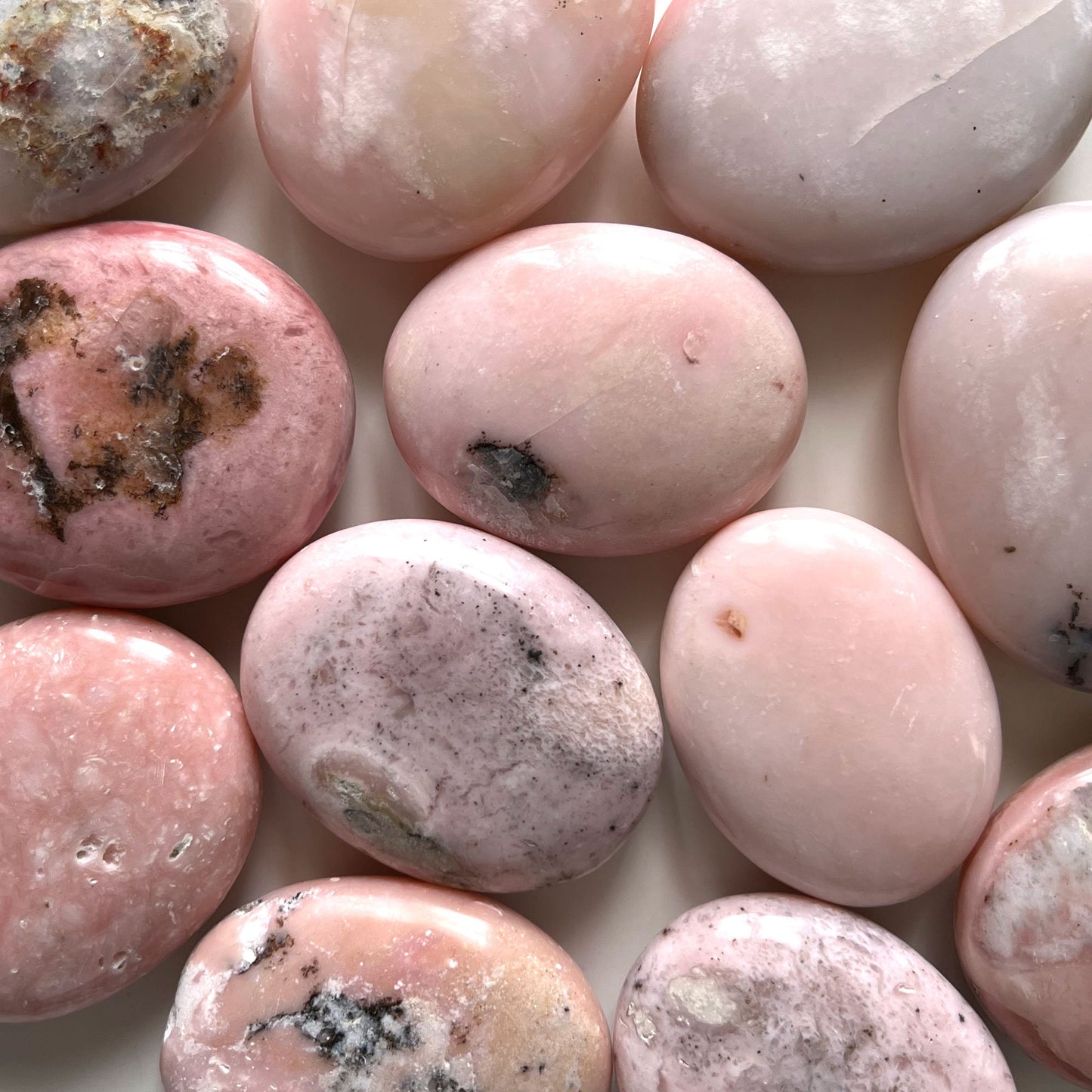Pink Opal Palm Stone