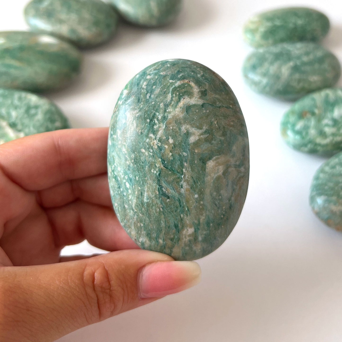 Green Aventurine Palm Stone | Abundance | Good Luck Crystal | Opportunity | Prosperity | Money - Sole Luna