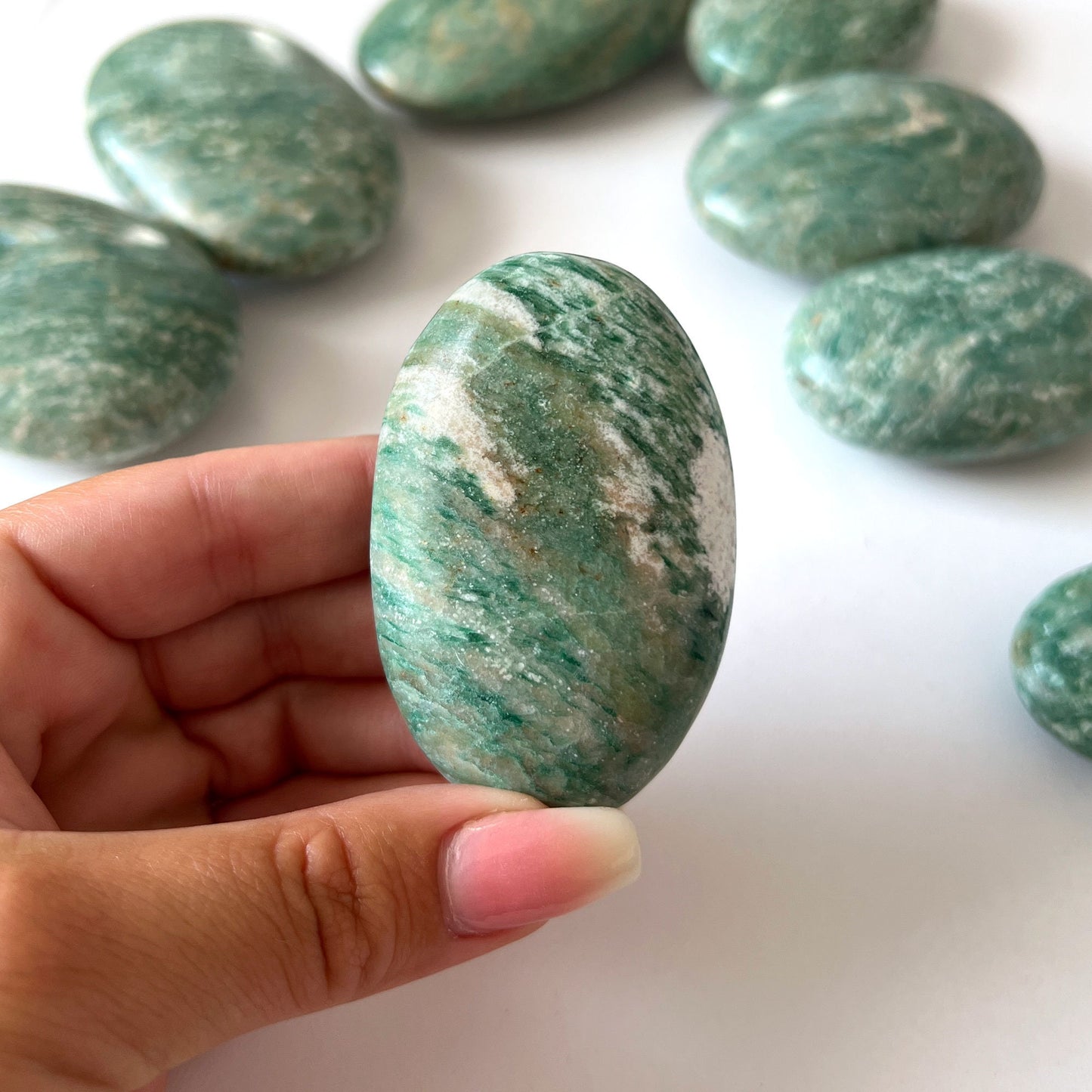 Green Aventurine Palm Stone | Abundance | Good Luck Crystal | Opportunity | Prosperity | Money - Sole Luna