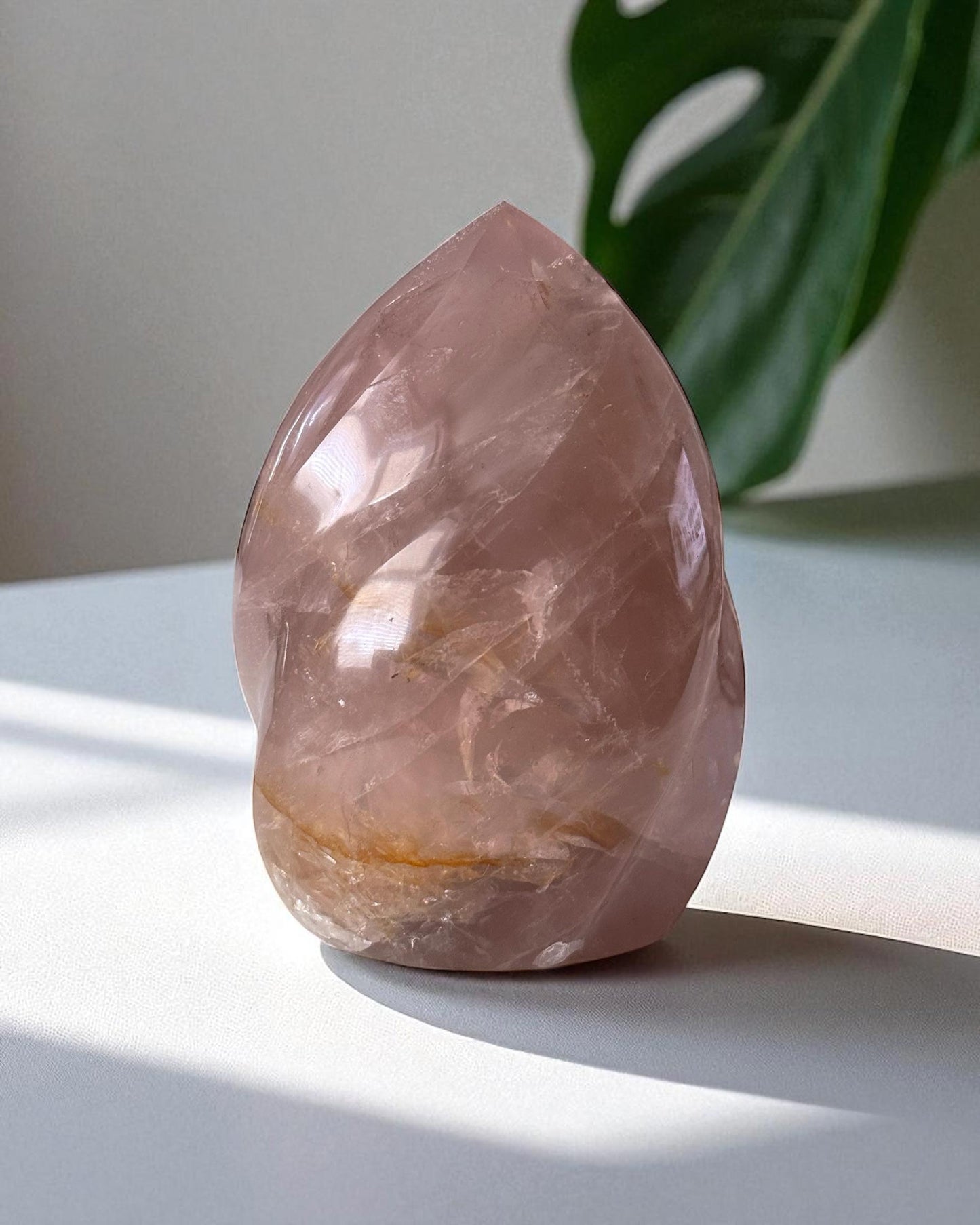 Lavender Rose Quartz Flame