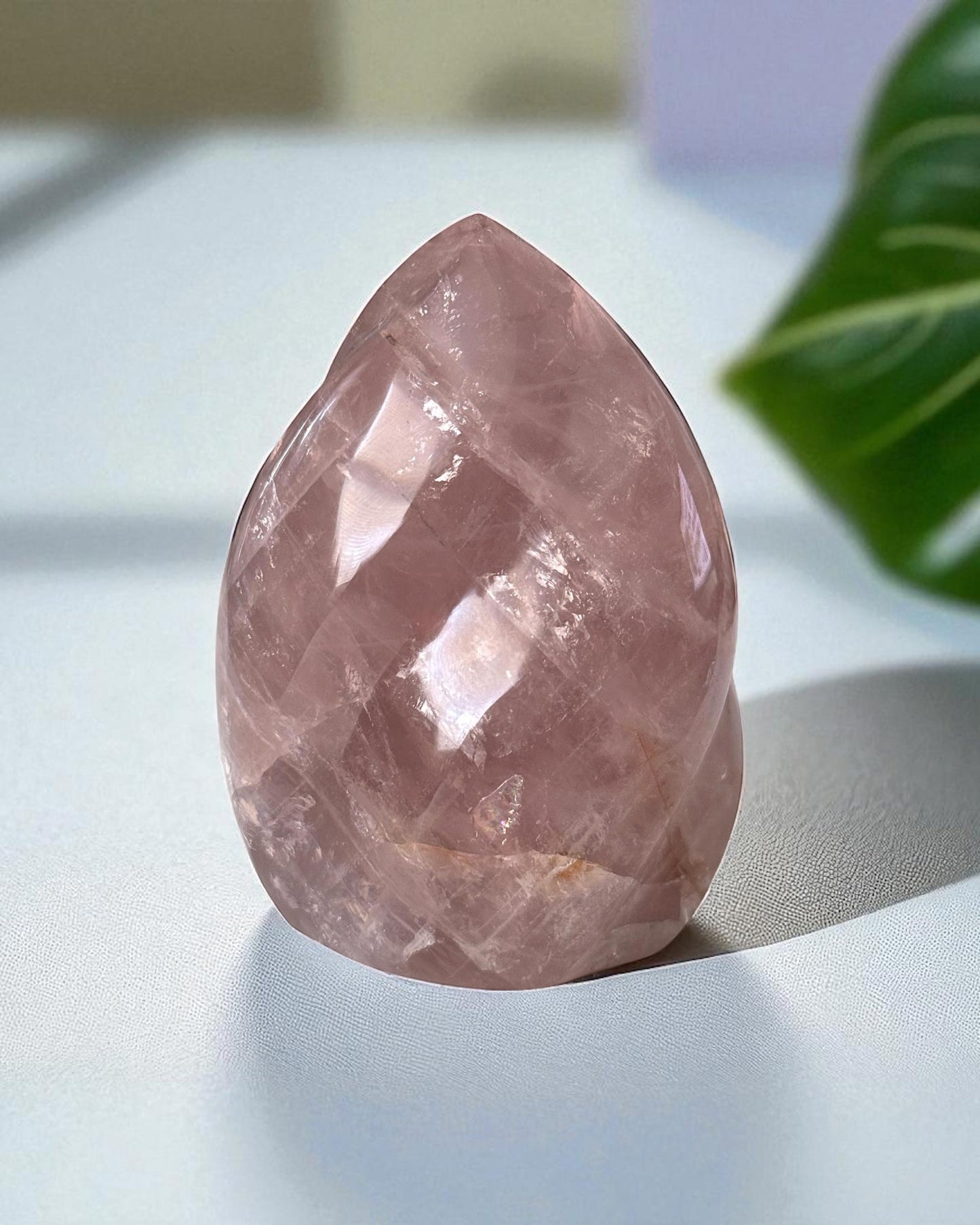 Lavender Rose Quartz Flame