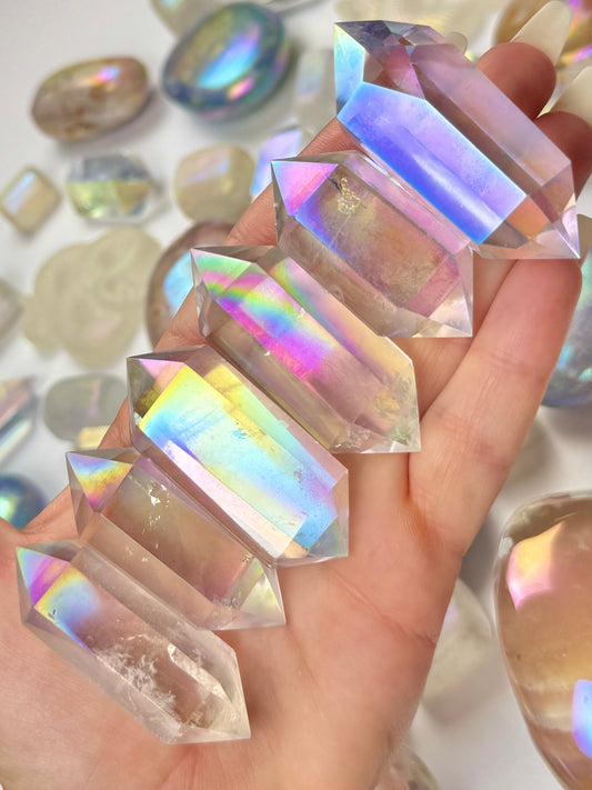 Aura Quartz Double Terminated Point