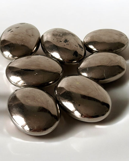 Golden Pyrite Palm Stone