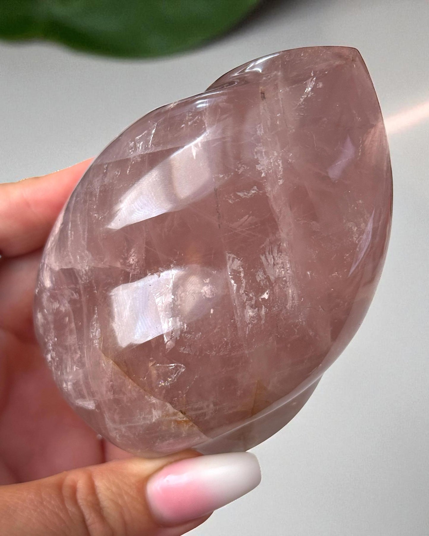 Lavender Rose Quartz Flame