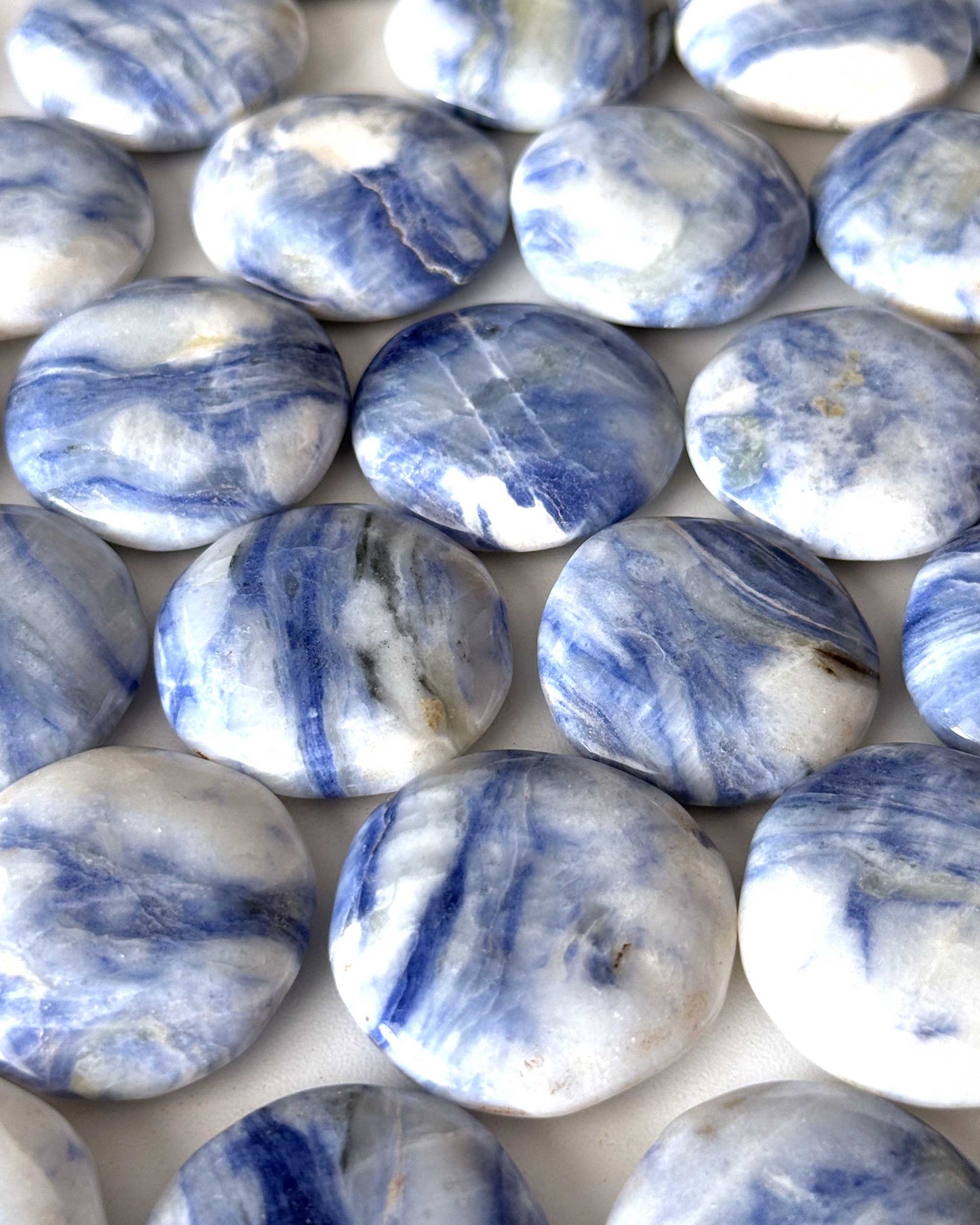 Afghanite Round Palm Stone