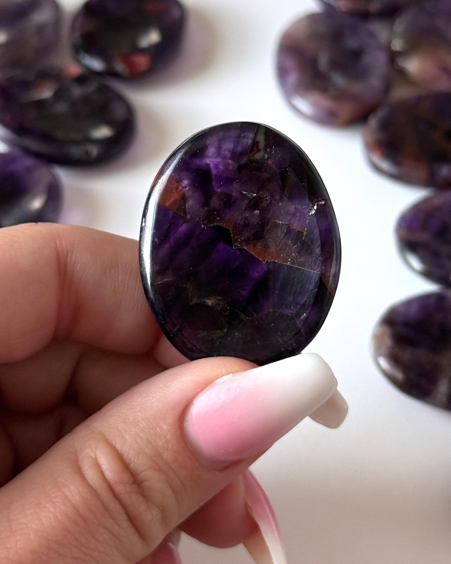 Alien Amethyst Worry Stone