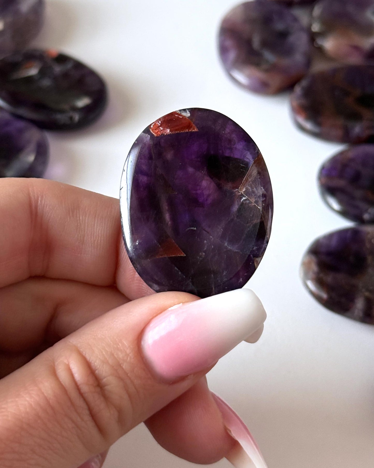 Alien Amethyst Worry Stone