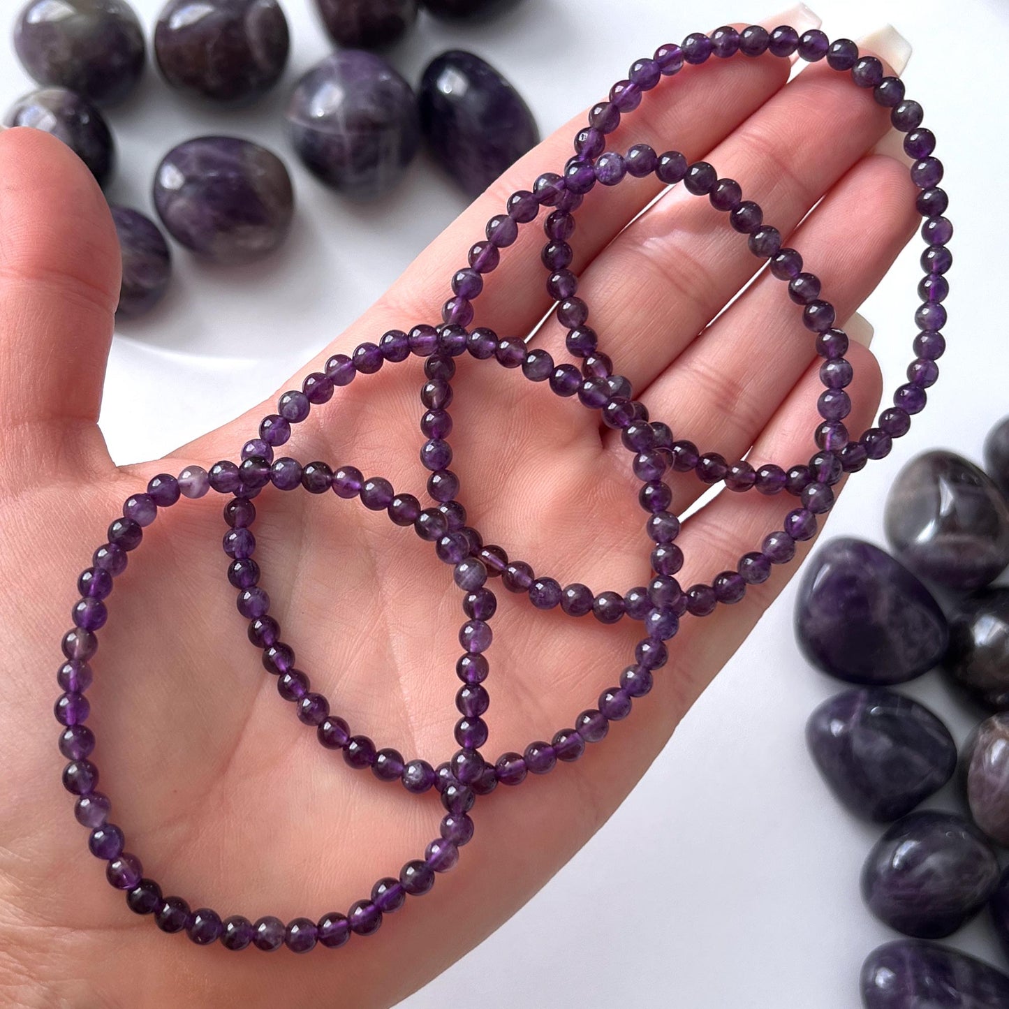 Amethyst Bracelet 4mm