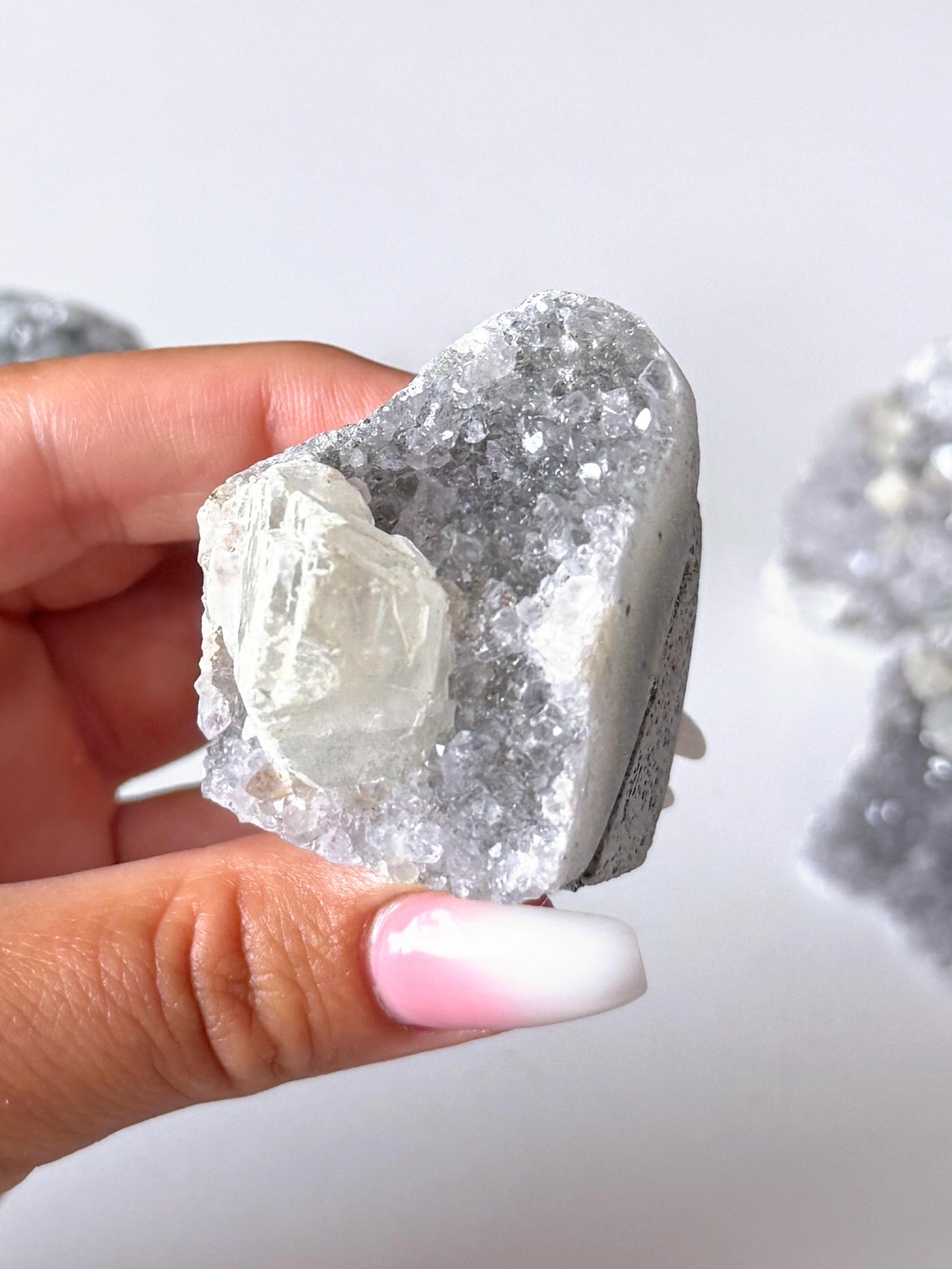 Amethyst Druzy w/ Calcite