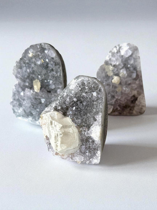 Amethyst Druzy w/ Calcite
