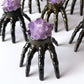 Amethyst Cluster Skeleton Hand Lamp