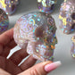 Aura Rose Quartz Skull