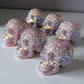 Aura Rose Quartz Skull