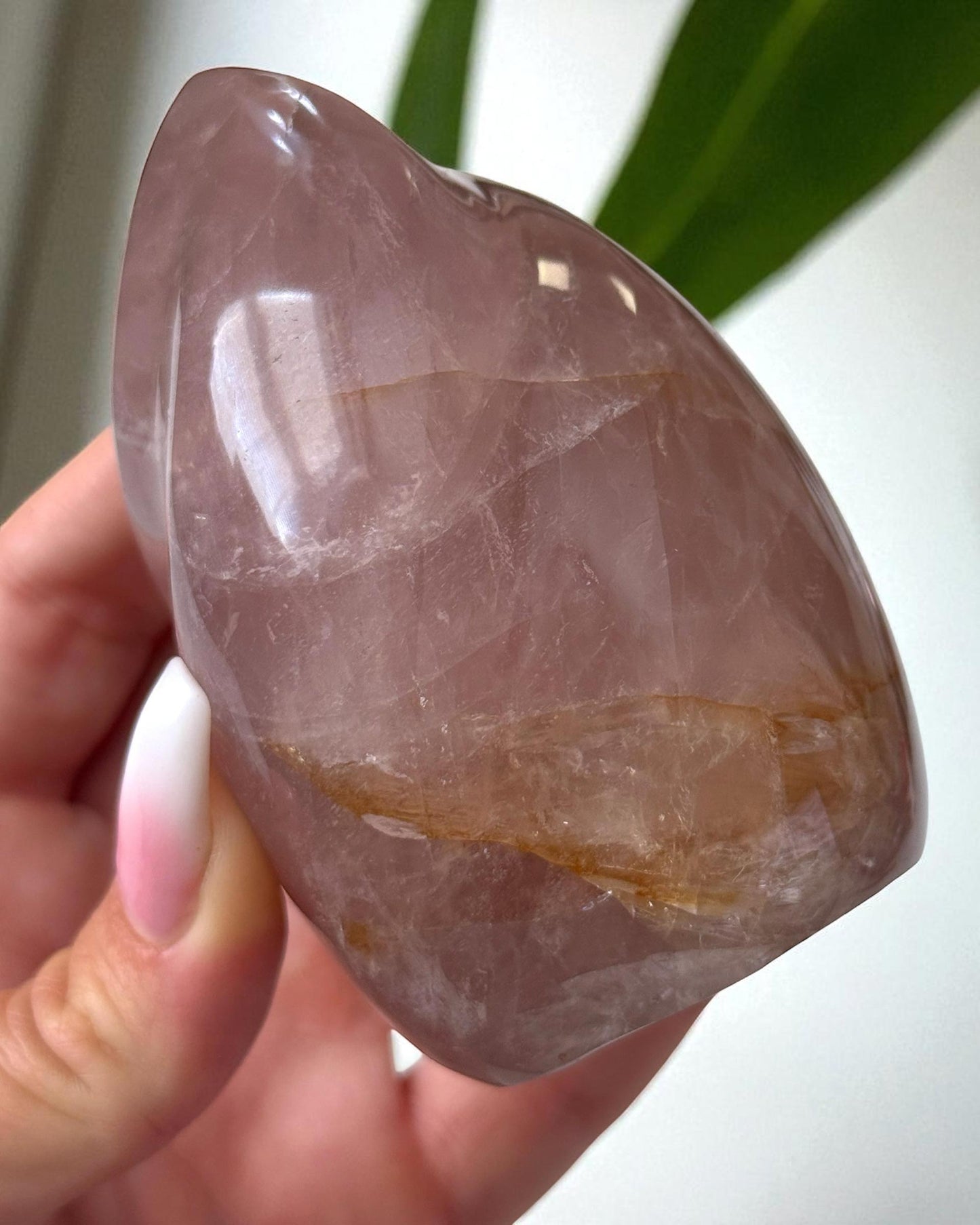 Lavender Rose Quartz Flame