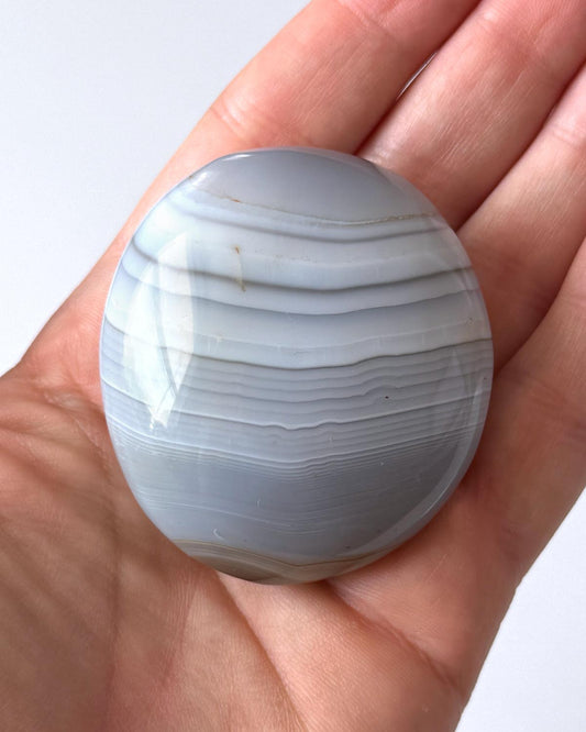 Banded Agate Palm Stone