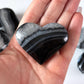 Black Agate Heart Carving
