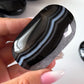 Black Agate Palm Stone