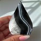 Black Agate Flame Point