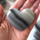 Banded Black Onyx Heart