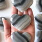 Banded Black Onyx Heart