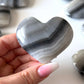 Banded Black Onyx Heart