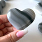 Banded Black Onyx Heart