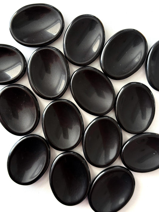 Black Jasper Worry Stone