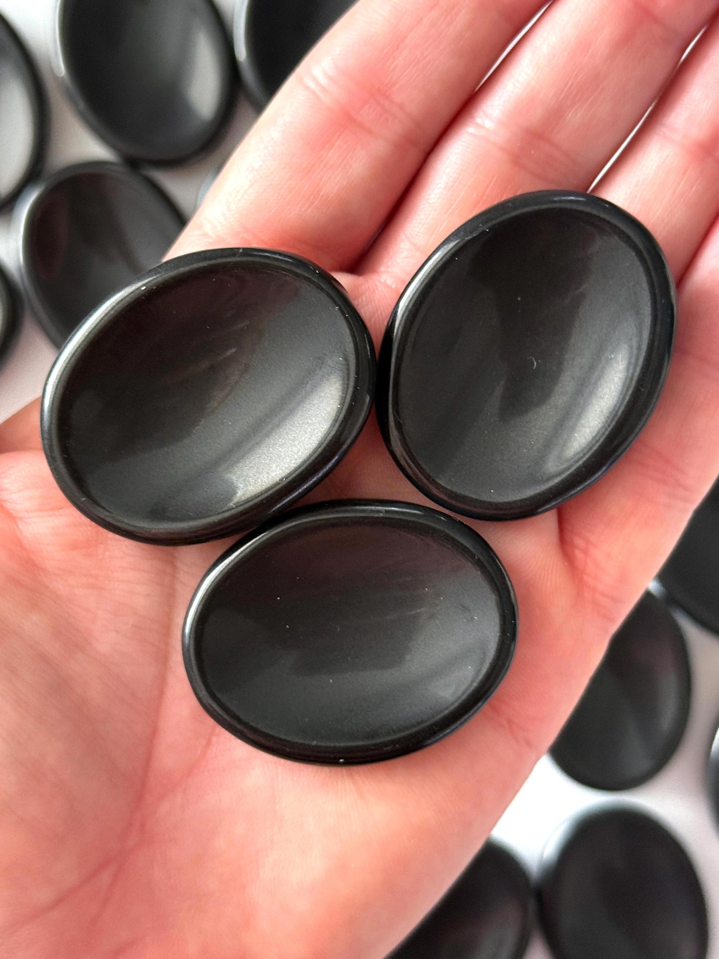 Black Jasper Worry Stone