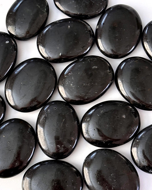 Black Tourmaline Palm Stone