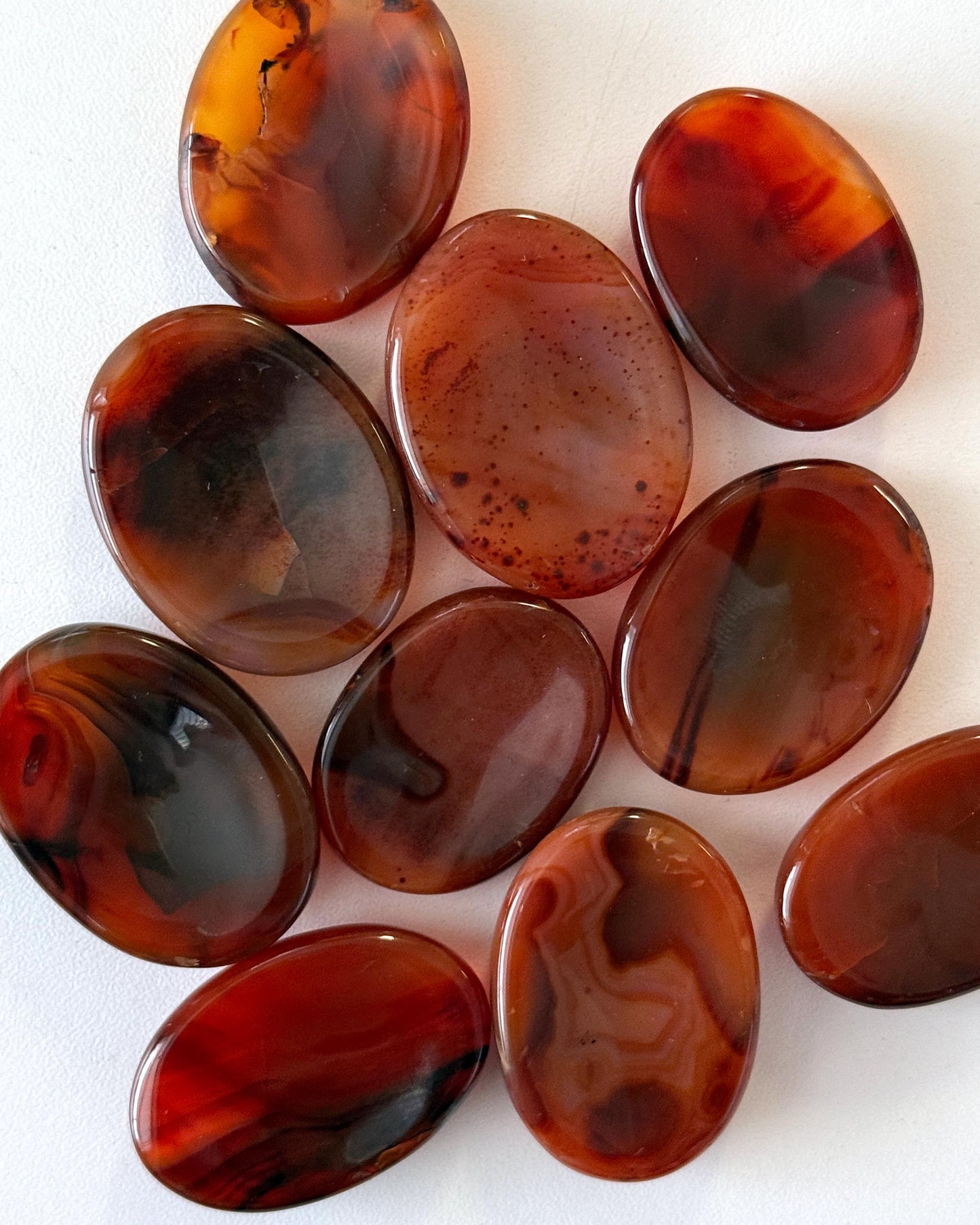 Bloody Carnelian Worry Stone