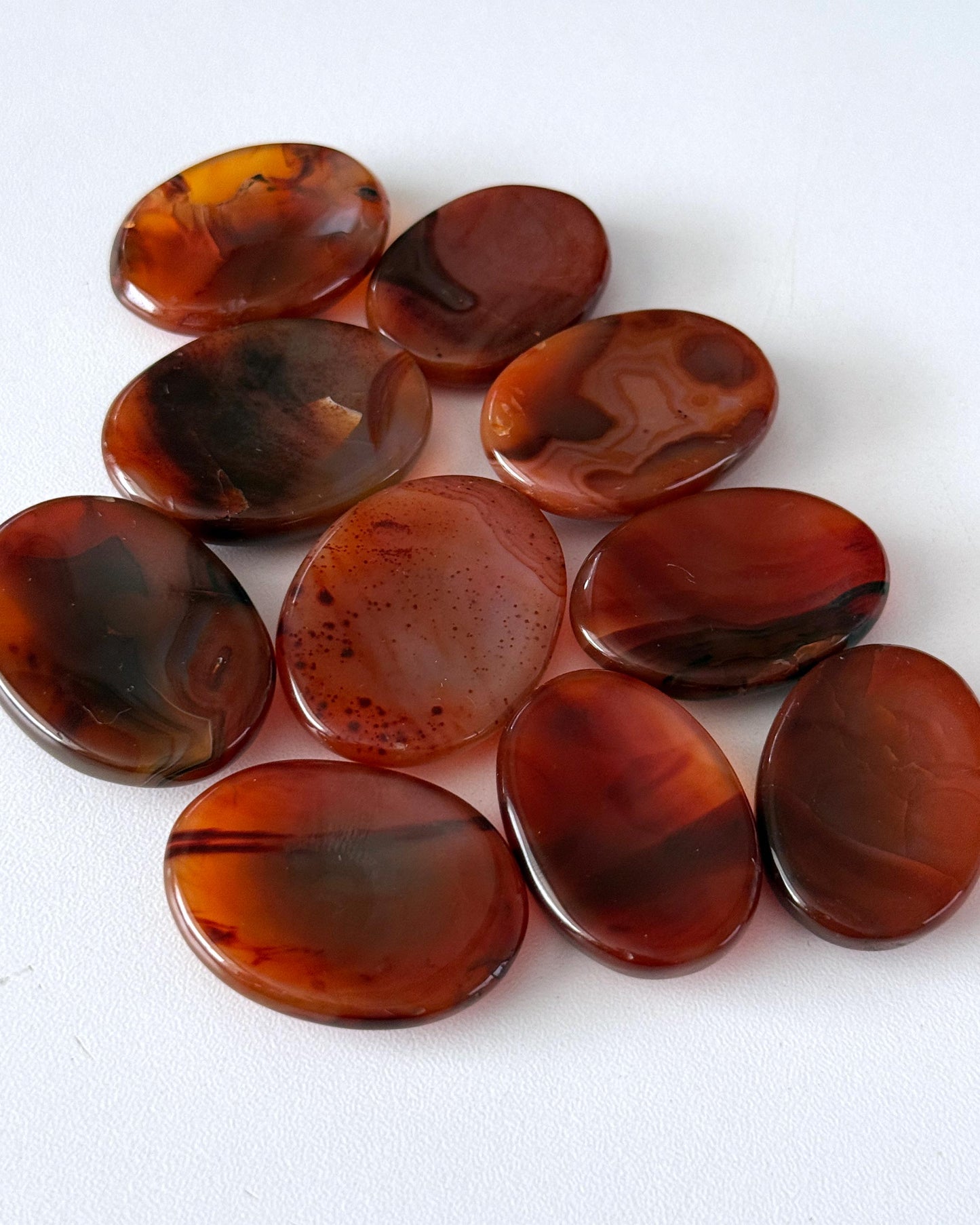 Bloody Carnelian Worry Stone