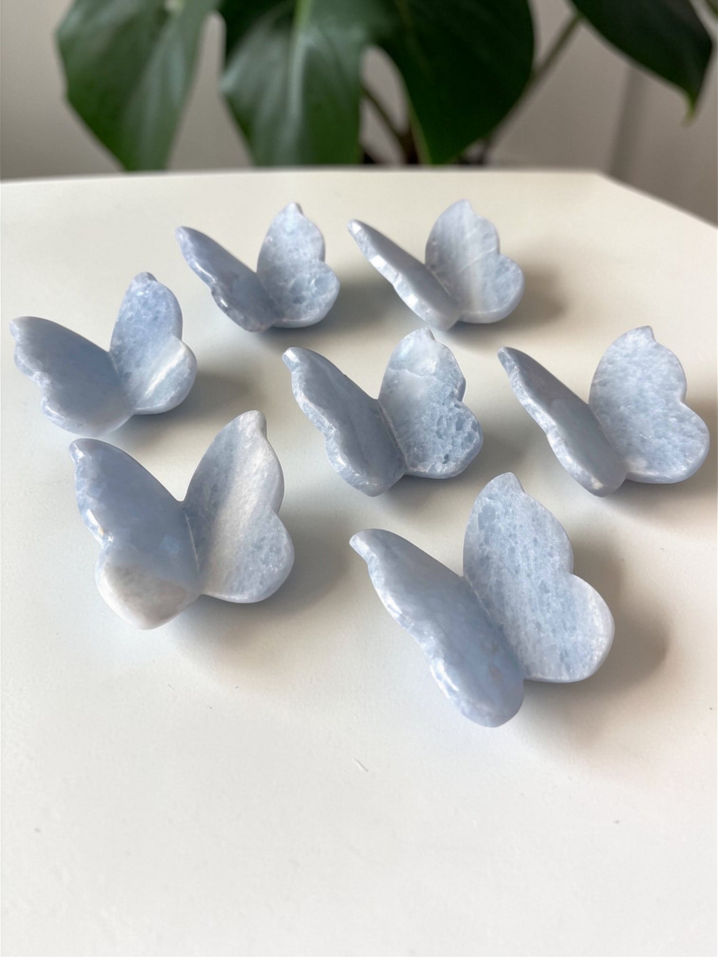 Blue Calcite Floating Butterfly