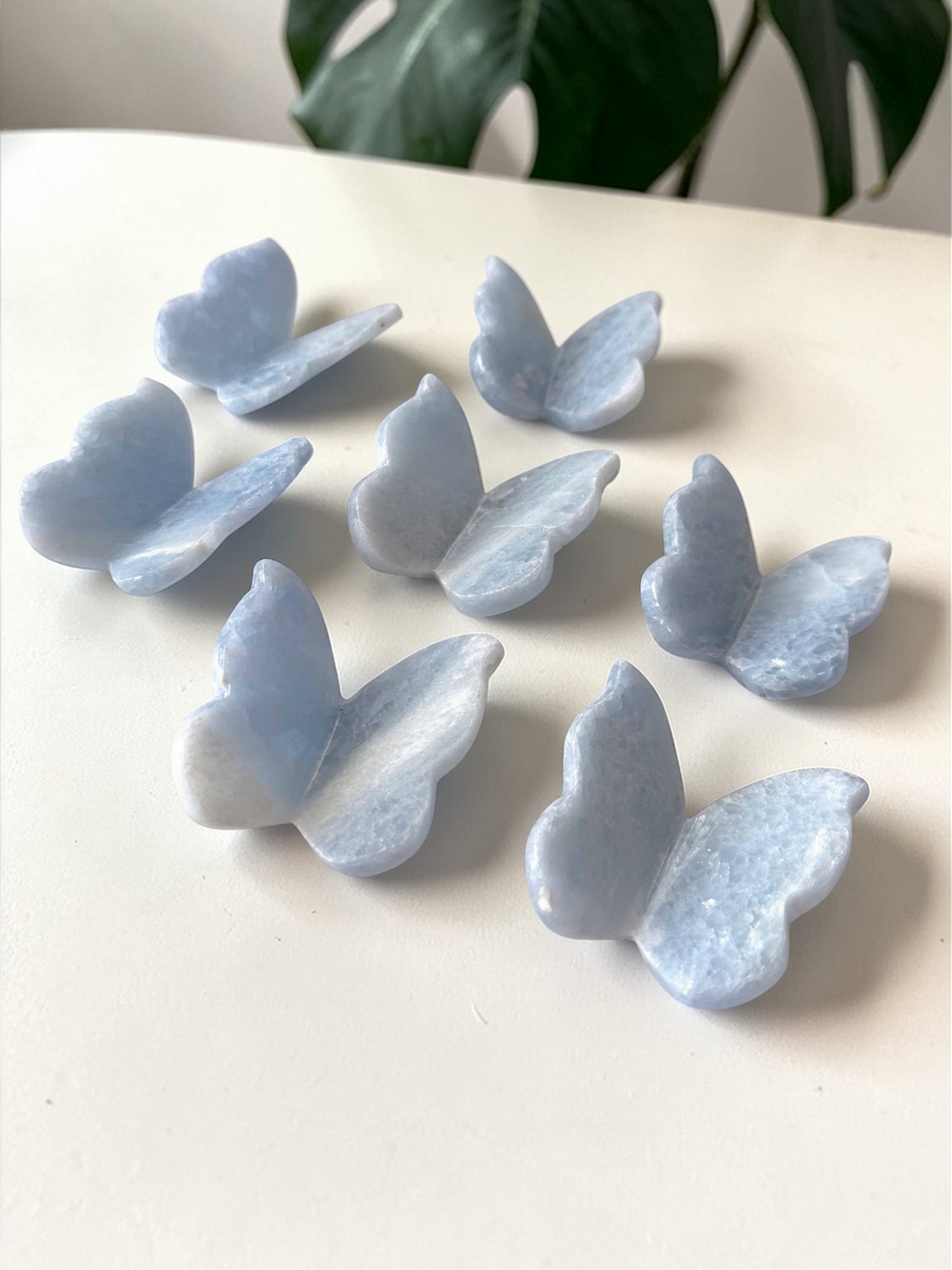 Blue Calcite Floating Butterfly