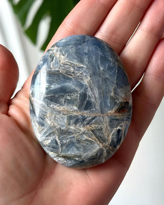 Blue Kyanite Palm Stone