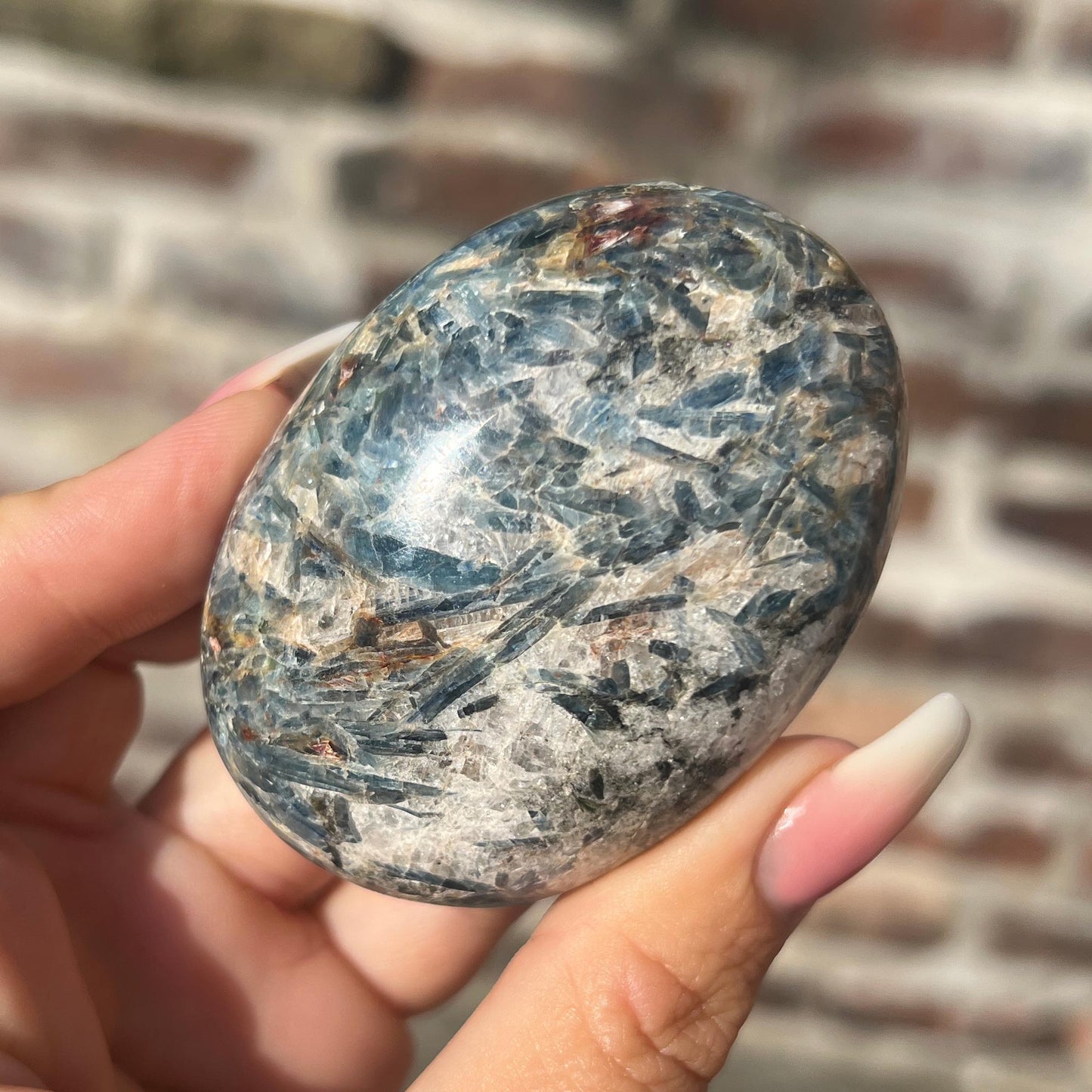 Blue Kyanite Palm Stone