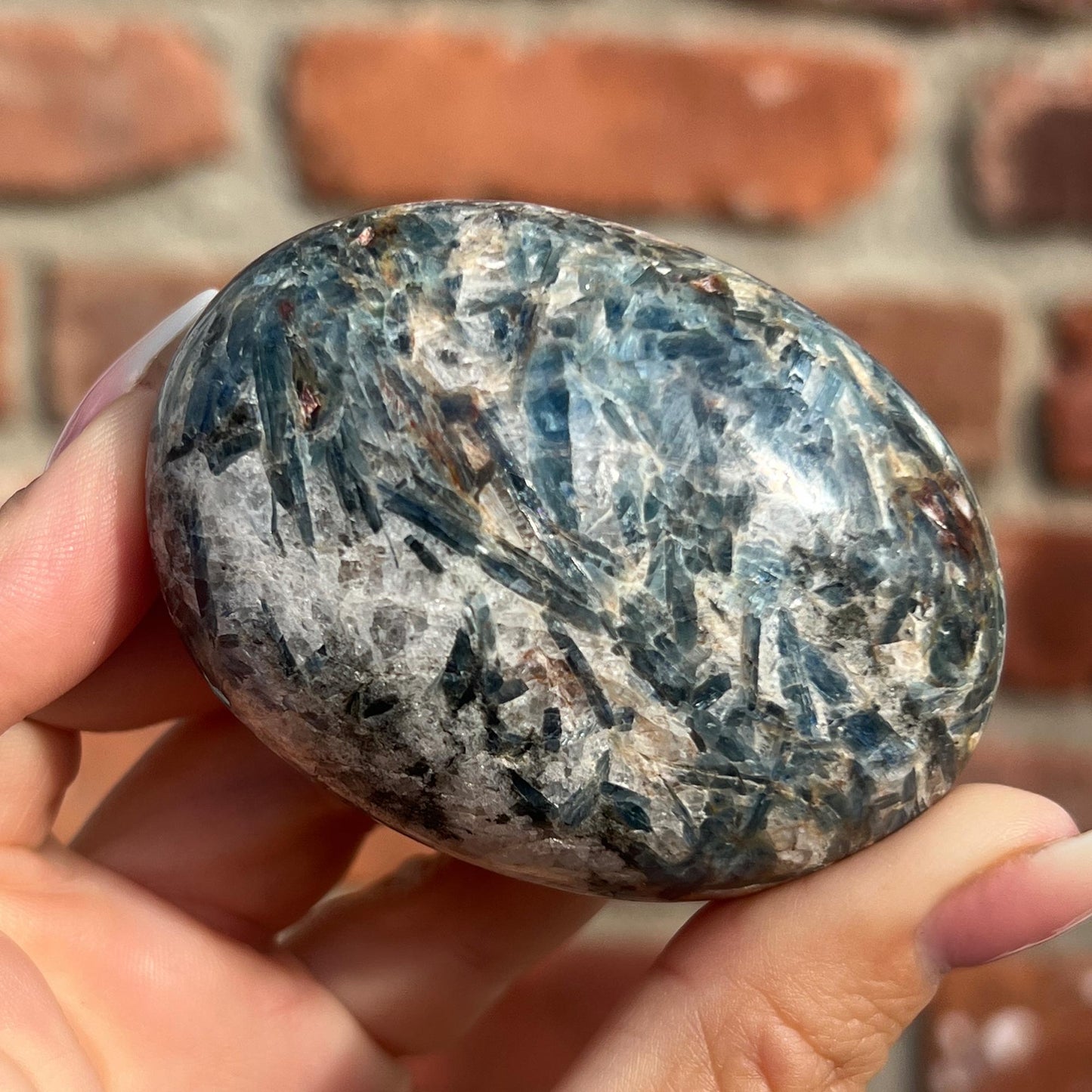 Blue Kyanite Palm Stone