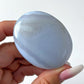 Blue Lace Agate Palm Stone