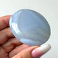 Blue Lace Agate Palm Stone