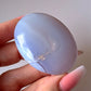 Blue Lace Agate Palm Stone