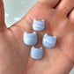 Blue Lace Agate Kitty Face Mini Carving