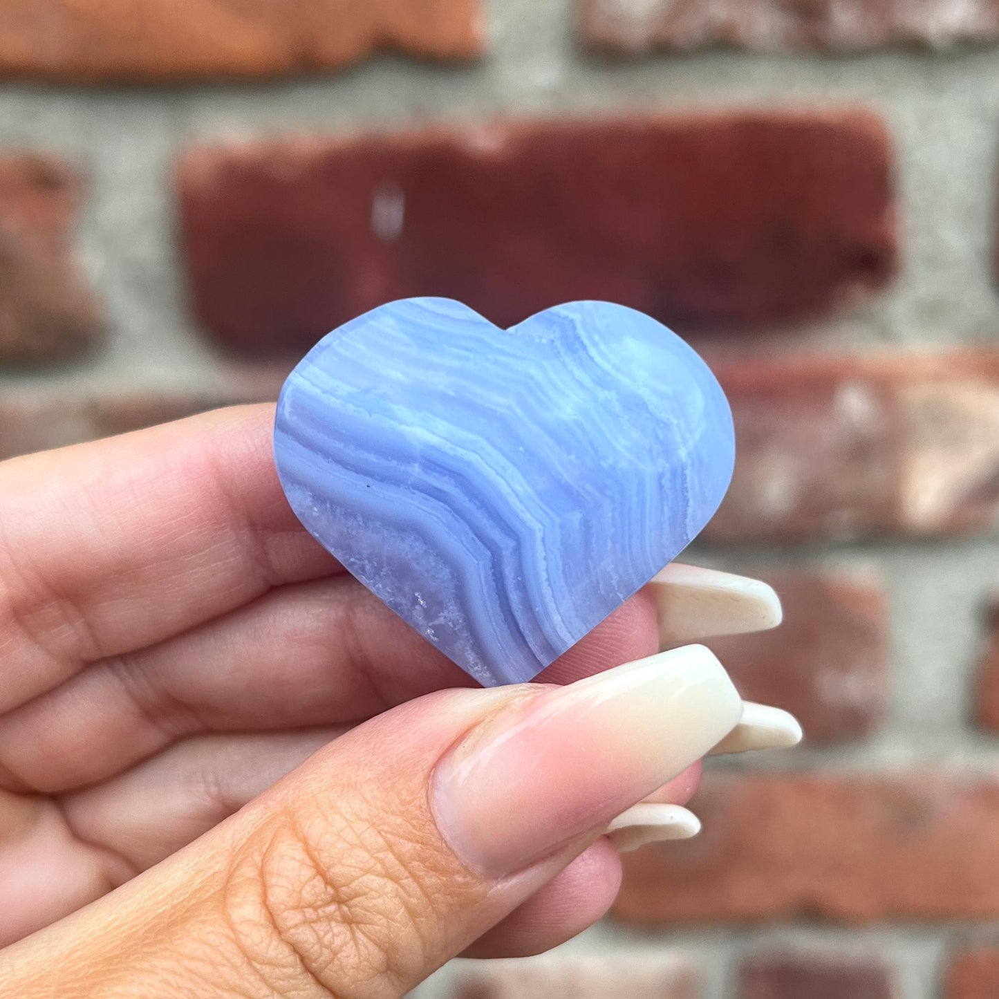 Blue Lace Agate Heart