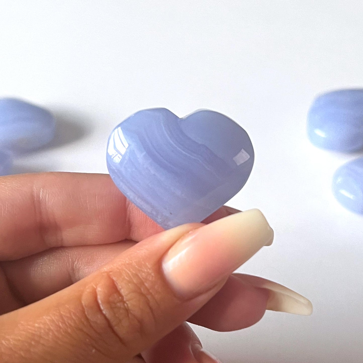 Blue Lace Agate Heart