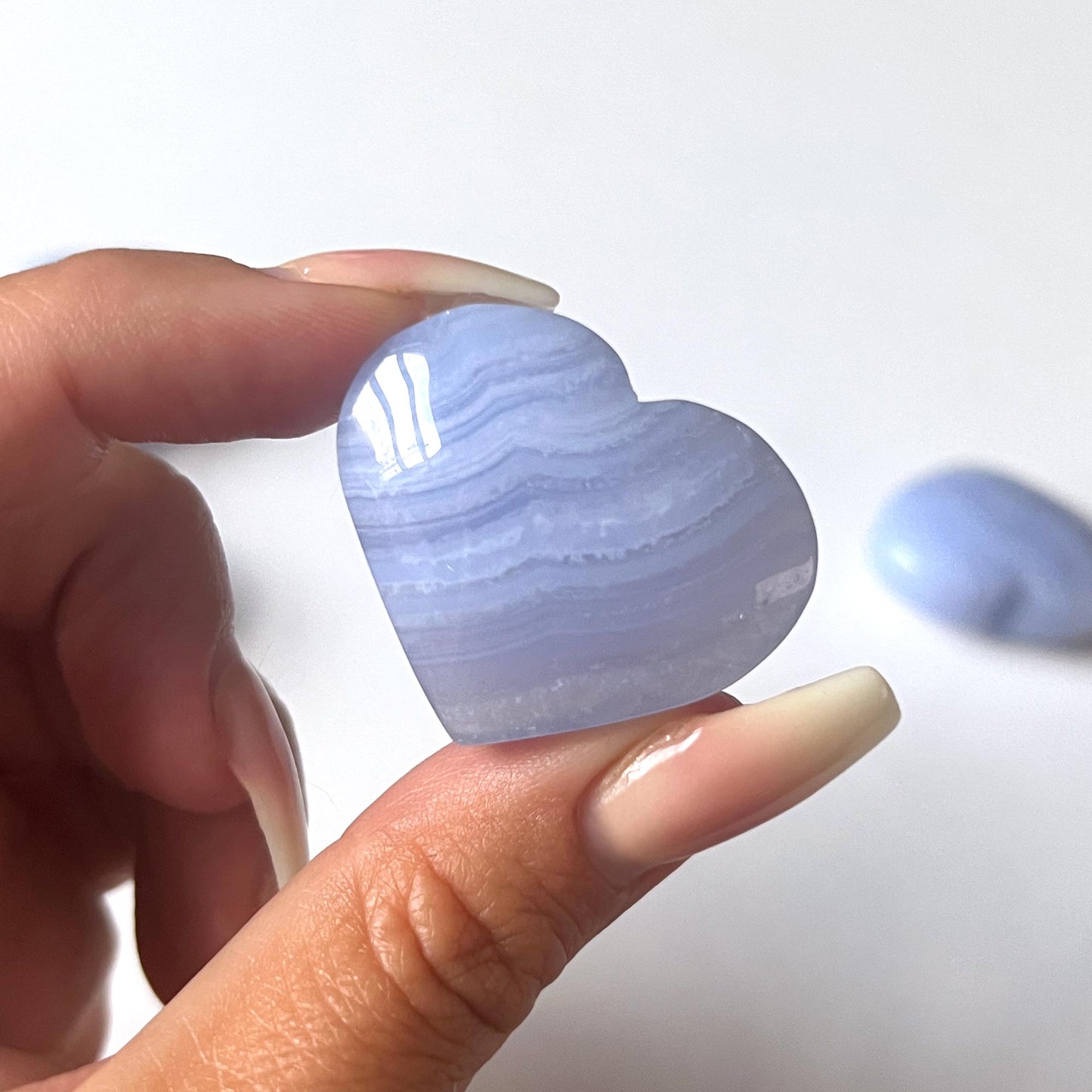 Blue Lace Agate Heart