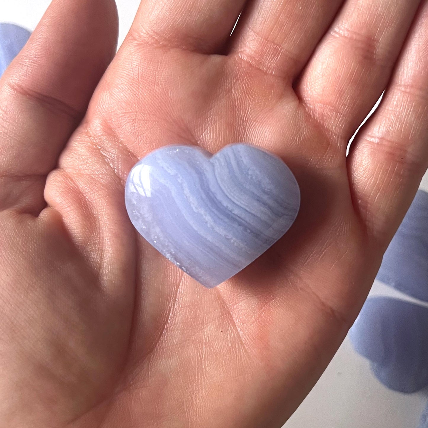 Blue Lace Agate Heart