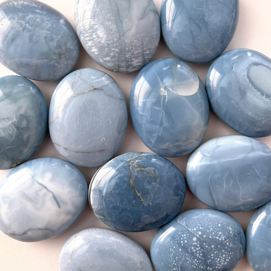 Blue Opal Palm Stone