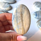 Blue Scheelite Palm Stone