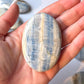 Blue Scheelite Palm Stone
