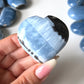 Blue Opal Moss Agate Heart Carving